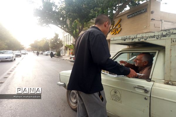 موکب نوجوانان حسینی در منطقه عبادی مشهد