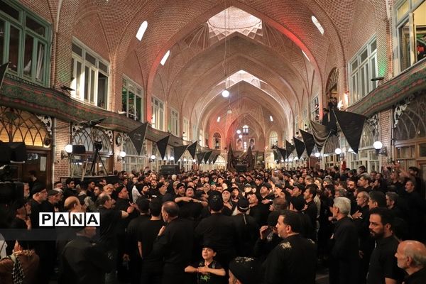 عزاداری سوم امام حسین(ع) در بازار تبریز‎