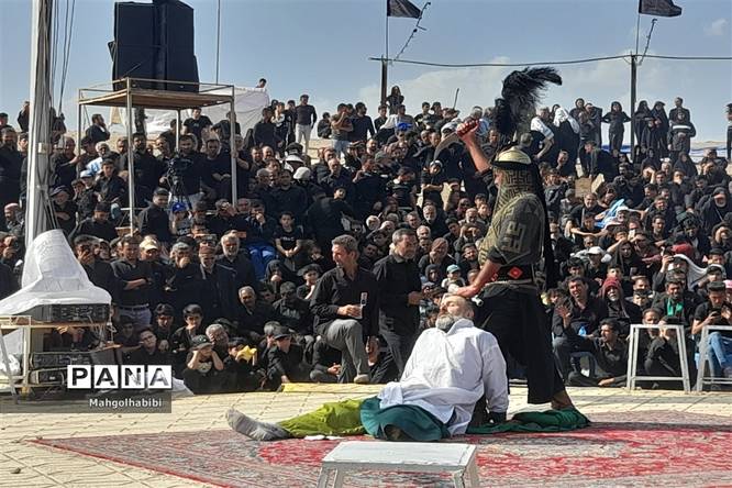 مراسم تعزیهخوانی در روستای فدیشه نیشابور