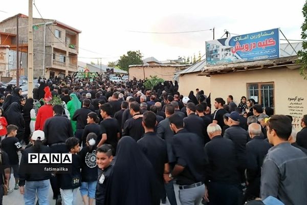 مراسم شام غریبان و خیمه‌سوزان در روستای شهرآباد شهرستان فیروزکوه