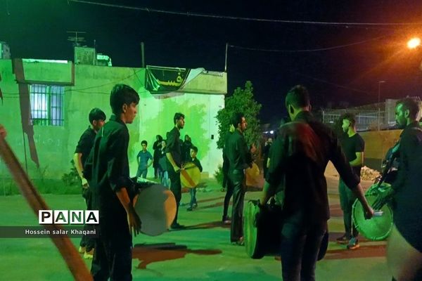 مراسم عزاداری شب شام غریبان در هیات محبین حضرت ابولفضل (ع) در شیراز