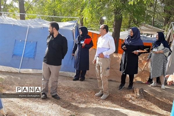 بازدید مسئولان از چادرهای اردوی یاور‌مربیان شهرستان‌های استان تهران