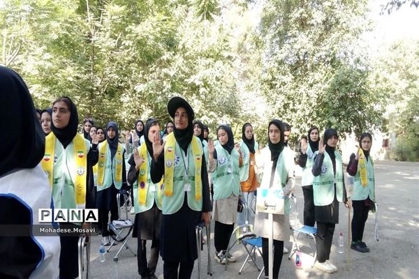 صبح‌گاه دومین روز اردوی یاور‌مربیان عضو سازمان دانش‌آموزی