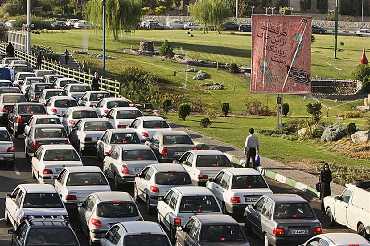 ترافیک سنگین در آزادراه قزوین – کرج – تهران 