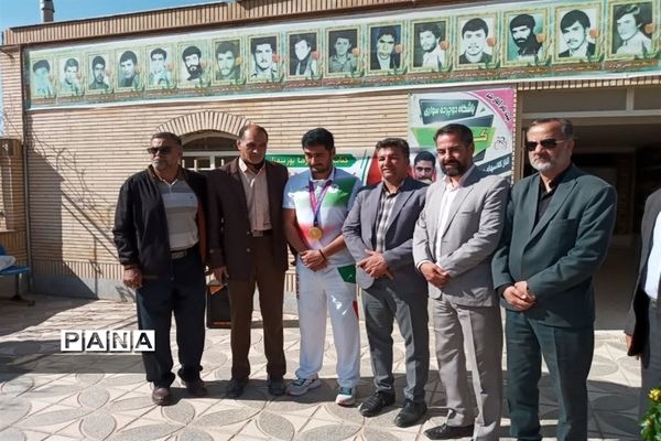مراسم استقبال از ورزشکار مسابقات والیبال نشسته پارا آسیا مردان ایران