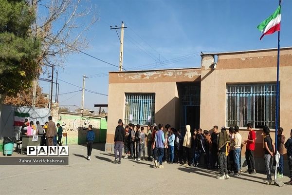 انتخابات شورای دانش‌آموزی در دبستان پسرانه سلمان‌فارسی شهرستان شیروان