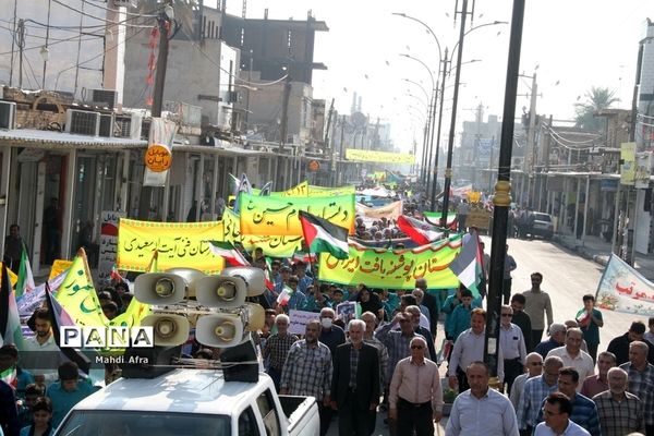 برگزاری راهپیمایی یوم الله 13 آبان در شهرستان بهبهان