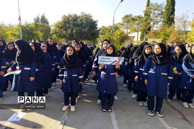 نواخته شدن زنگ استکبارستیزی در مدارس شهرستان سروستان