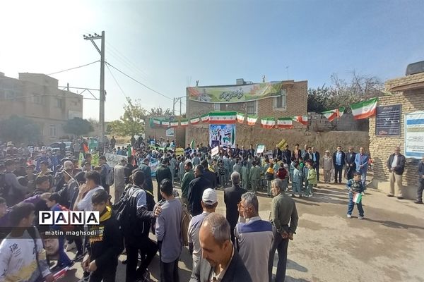 راهپیمایی 13 آبان در شهر درق