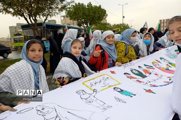 برگزاری راهپیمایی ۱۳ آبان در شهرستان ملارد