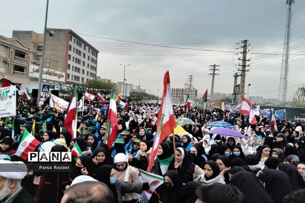 برگزاری راهپیمایی ۱۳ آبان در شهرستان ملارد