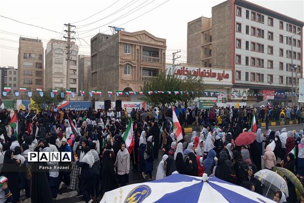 برگزاری راهپیمایی ۱۳ آبان در شهرستان ملارد