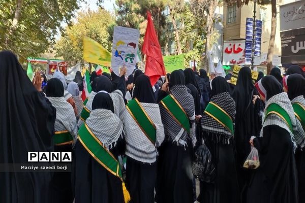 راهپیمایی ۱۳ آبان در شهرستان بجنورد