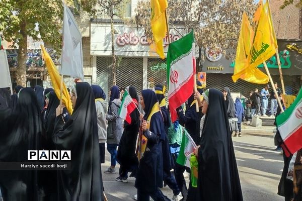 راهپیمایی ۱۳ آبان در شهرستان بجنورد