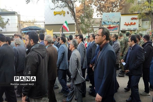 راهپیمایی ۱۳ آبان در شهرستان بجنورد