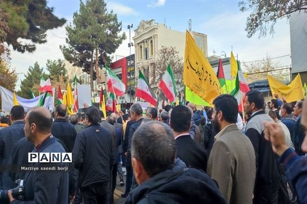 راهپیمایی ۱۳ آبان در شهرستان بجنورد