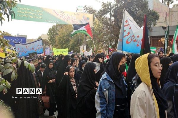 راهپیمایی ۱۳ آبان در شهرستان بجنورد