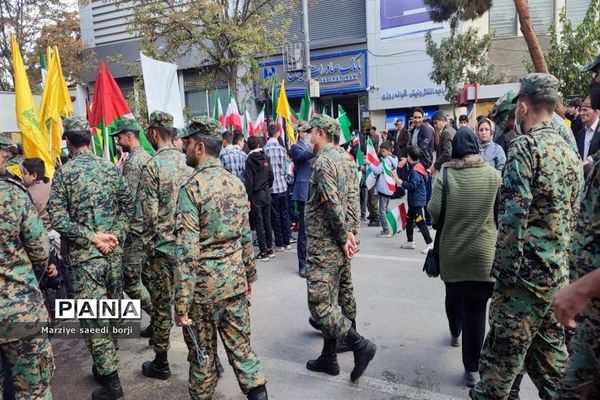 راهپیمایی ۱۳ آبان در شهرستان بجنورد