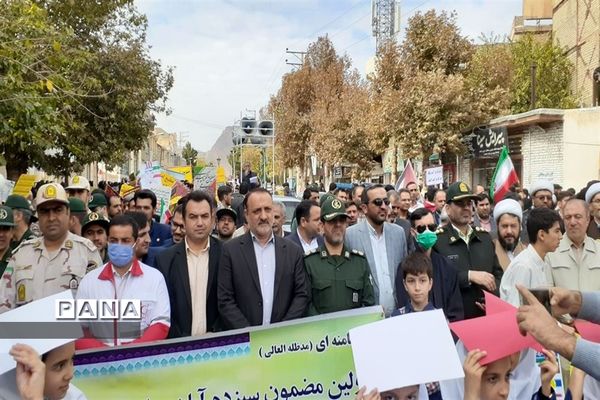 برگزاری مراسم راهپیمایی یوم‌ الله۱۳ آبان در شهرستان کلات