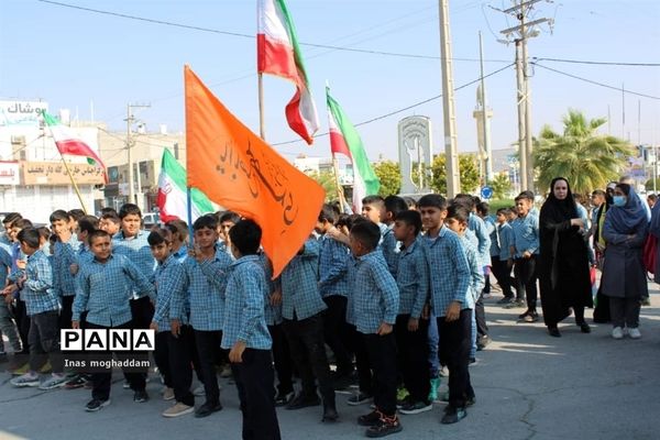 راهپیمایی ۱۳ آبان در گله‌دار فارس
