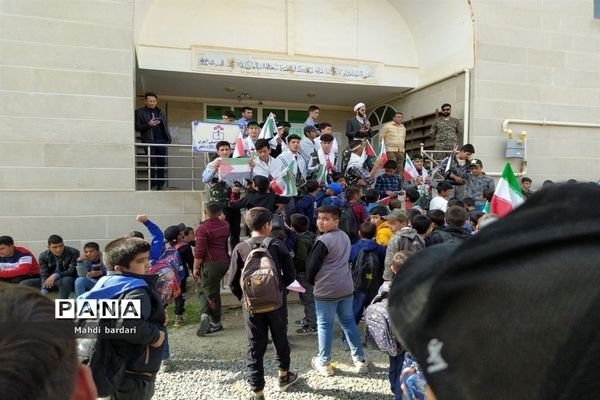 راهپیمایی ۱۳ آبان در شهرستان راز و جرگلان