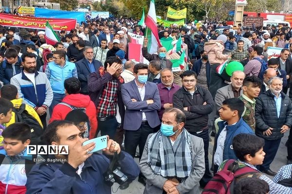 راهپیمایی ۱۳ آبان در شهرستان تفرش