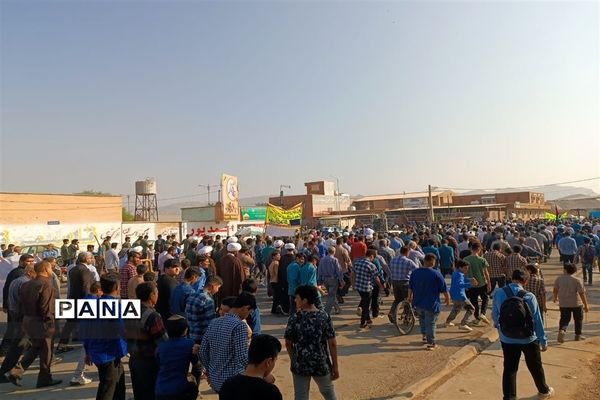 راهپیمایی ۱۳ آبان و روز دانش‌آموز در شهرستان امیدیه