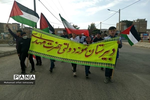 راهپیمایی روز ۱۳ آبان شهرستان راز و جرگلان