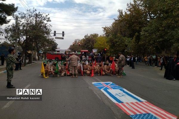 راهپیمایی حماسی ۱۳ آبان در شهرستان نیشابور