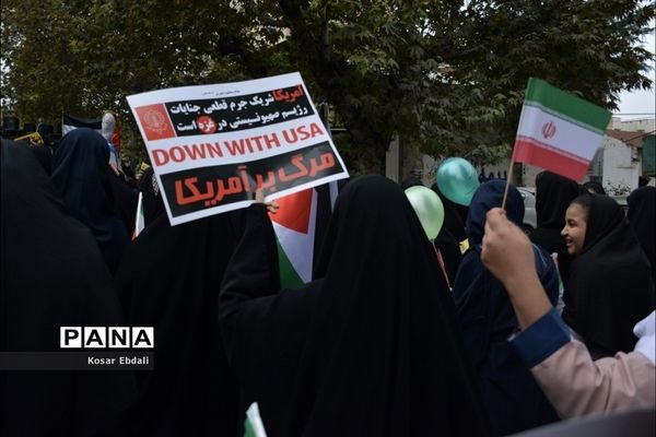 راهپیمایی ۱۳ آبان در شهرستان علی آباد کتول