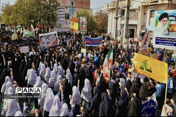 راهپیمایی یوم‌الله ۱۳ آبان در شهرستان گالیکش