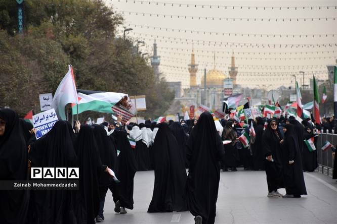 راهپیمایی سیزدهم آبان در مشهد