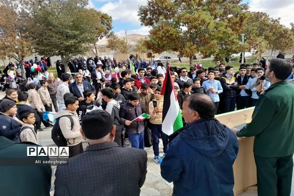 راهپیمایی ۱۳ آبان در شهر تلخاب