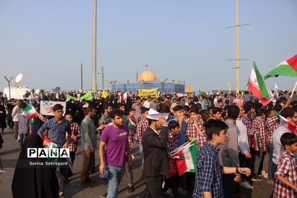 راهپیمایی روز 13 آبان در بوشهر