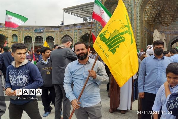 راهپیمایی مردم انقلابی قم در یوم الله 13 آبان-2