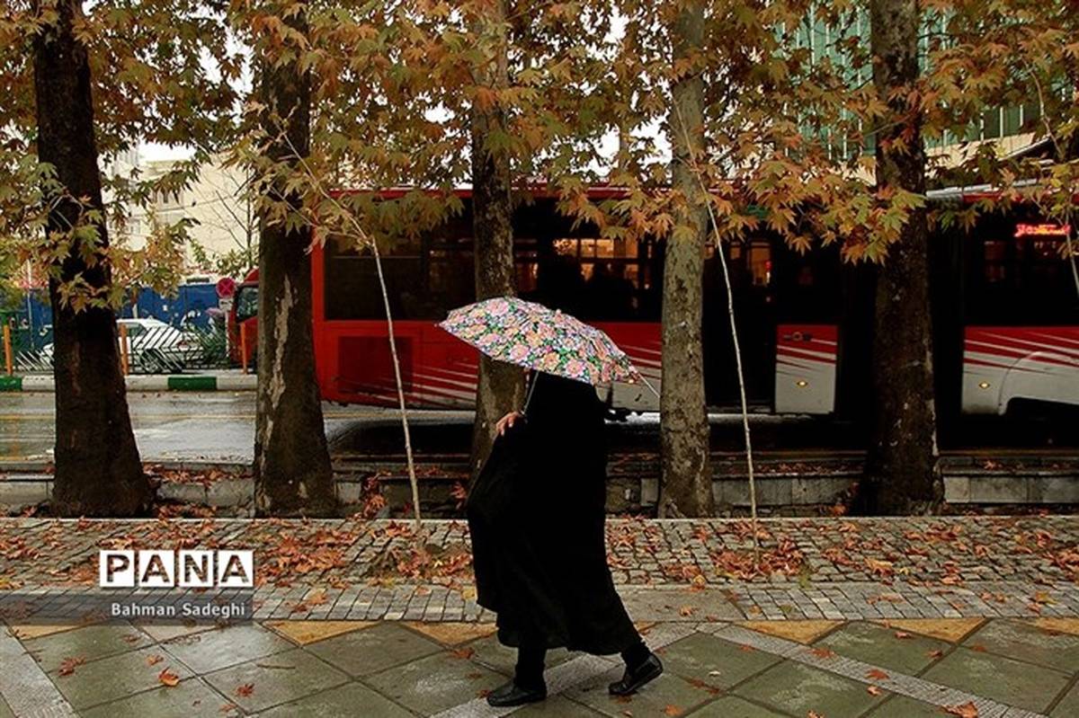 تداوم بارش‌های پاییزی در برخی مناطق استان تهران 