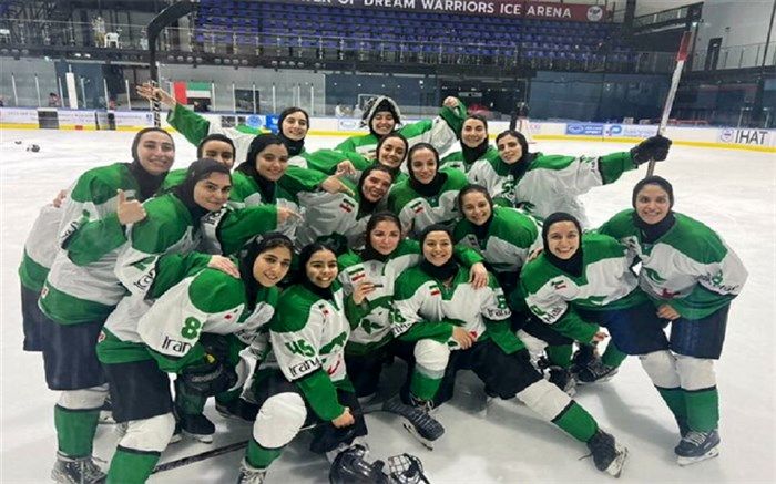 جشنواره گل دختران هاکی روی یخ ایران مقابل ایرلند