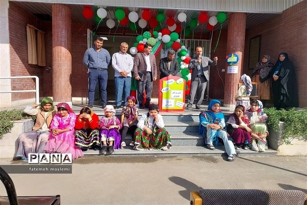 مراسم نمادین هفته ملی مازندران در دبستان سعادت گلوگاه