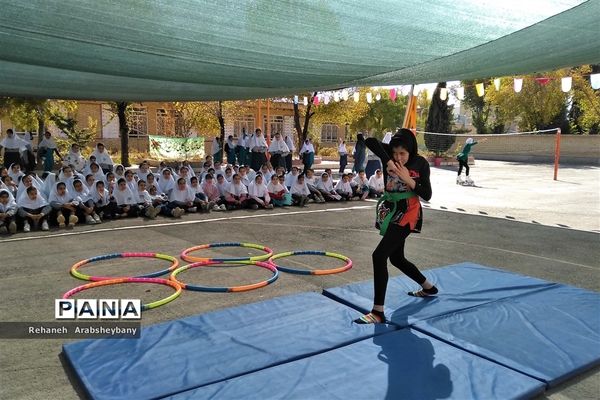 افتتاحیه المپیاد ورزشی درون‌ مدرسه‌ای در مدارس شهرستان آباده