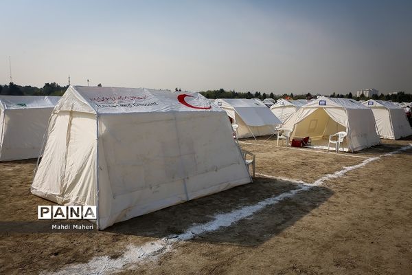 مانور تمرین اسکان اضطراری کلانشهر تهران