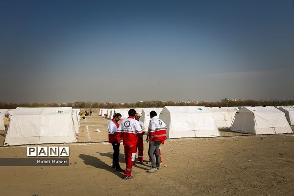 مانور تمرین اسکان اضطراری کلانشهر تهران