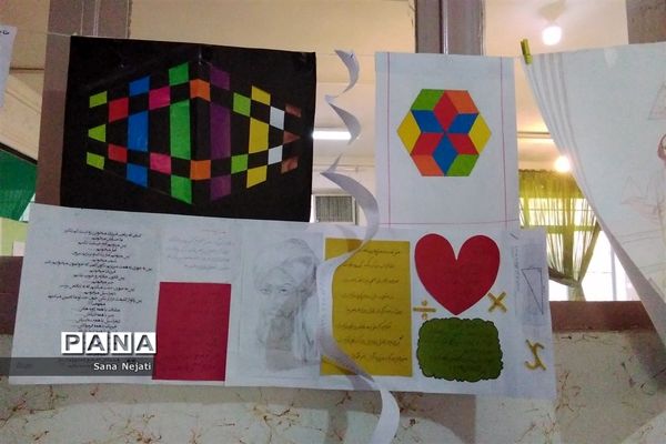 نمایشگاه دست سازهای ریاضی در دبیرستان شاهد فیض