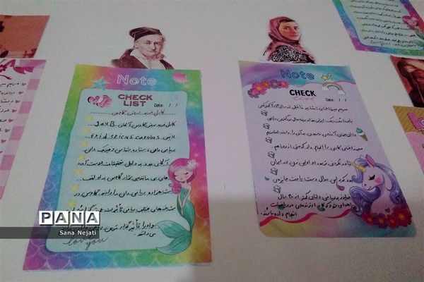 نمایشگاه دست سازهای ریاضی در دبیرستان شاهد فیض