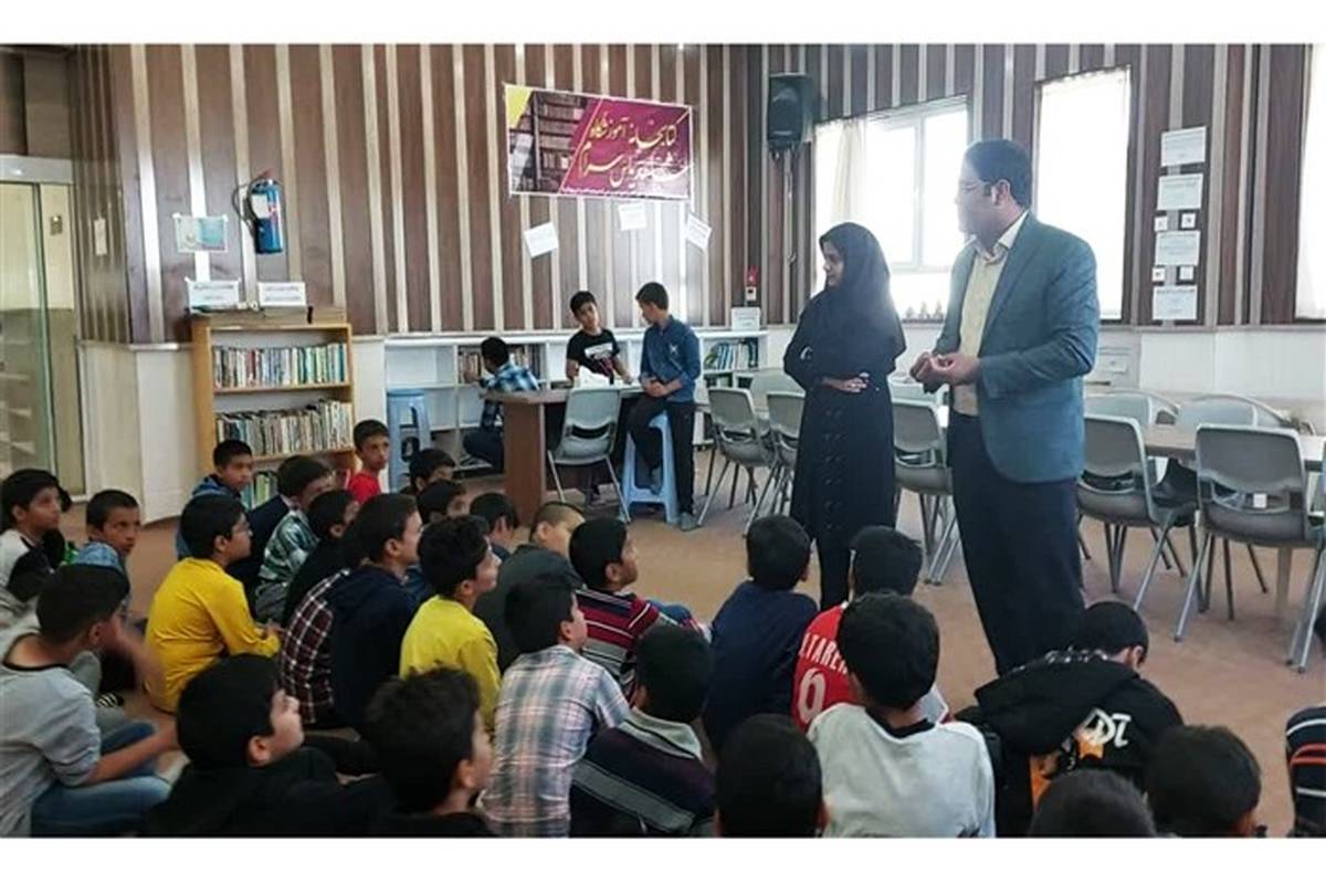 افتتاح کتابخانه آموزشگاه شاهد یاس سرام میبد و ایجاد کتابخانه صوتی برای اولین بار در شهرستان/ فیلم