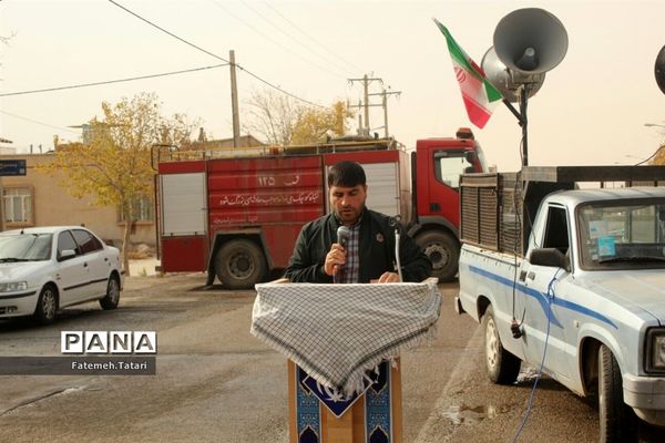 راهپیمایی محکومیت جنایات رژیم کودک کش اسرائیل در شهرستان بام و صفی آباد