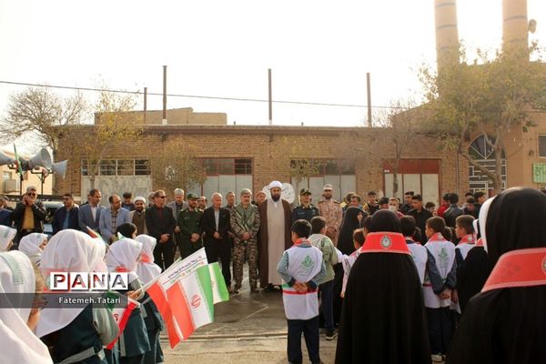 راهپیمایی محکومیت جنایات رژیم کودک کش اسرائیل در شهرستان بام و صفی آباد