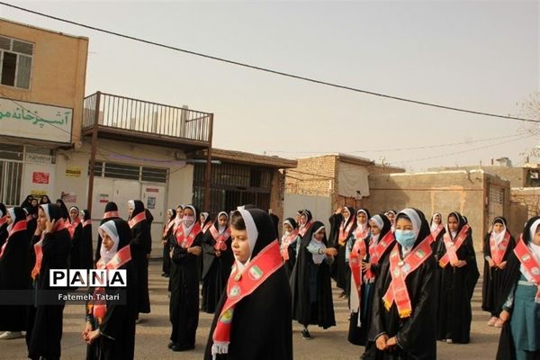 راهپیمایی محکومیت جنایات رژیم کودک کش اسرائیل در شهرستان بام و صفی آباد