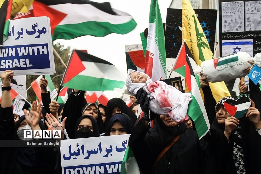 اجتماع حمایت از مردم غزه در سراسر کشور برگزار شد
