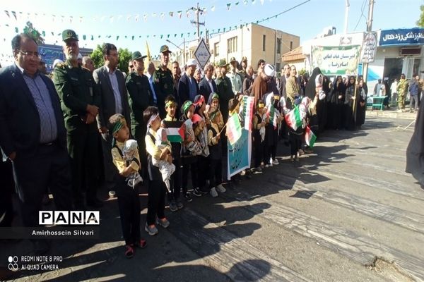 راهپیمایی مردم جهرم در حمایت از کودکان مظلوم غزه
