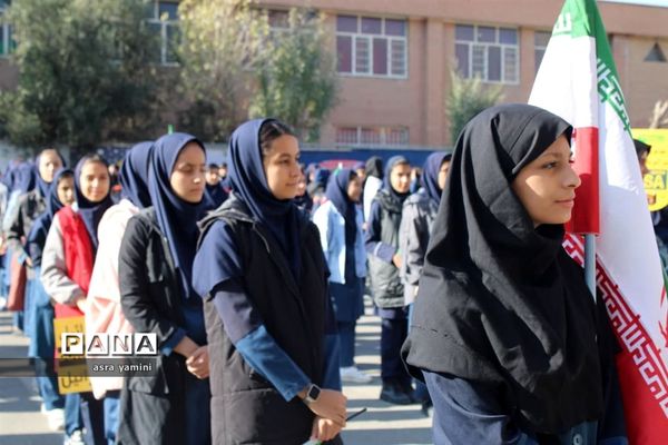 زنگ حمایت از فلسطین ناحیه یک بهارستان در آموزشگاه موفقیان یک